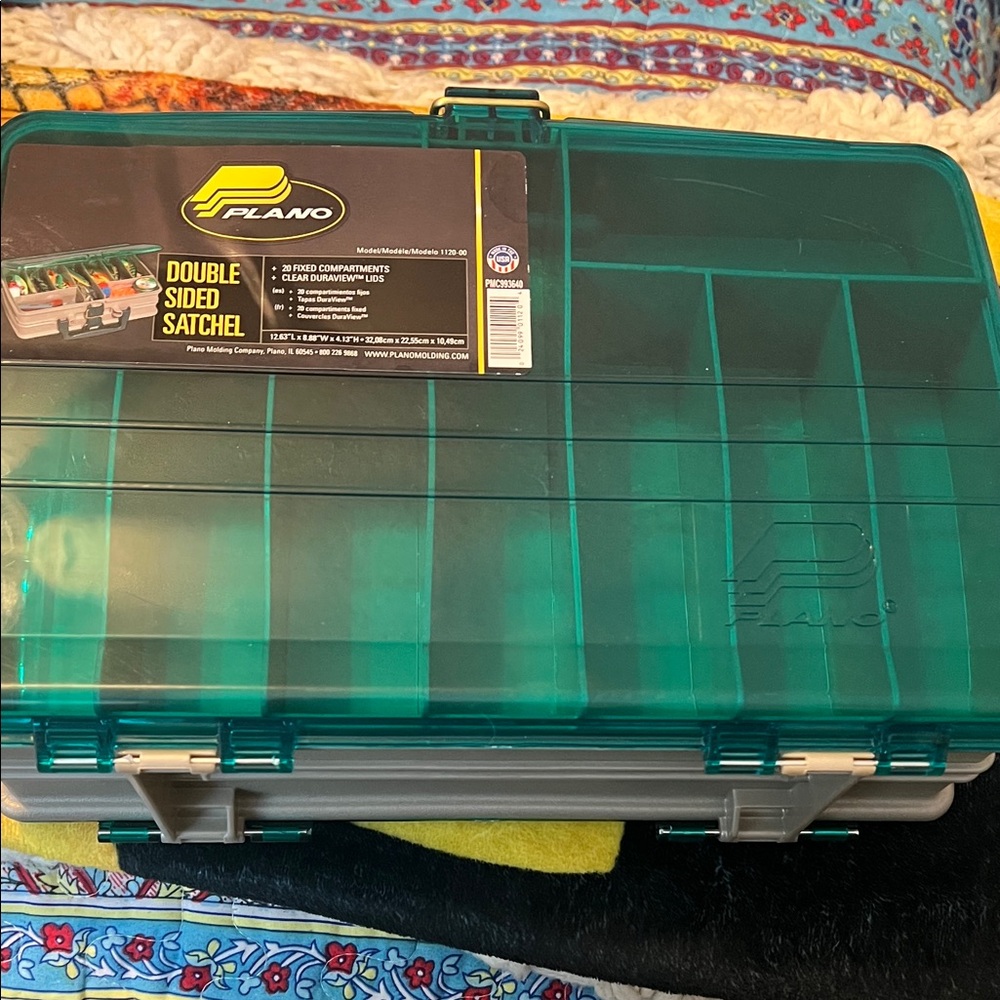 Plano Double-Sided Storage Satchel in Teal-Green
